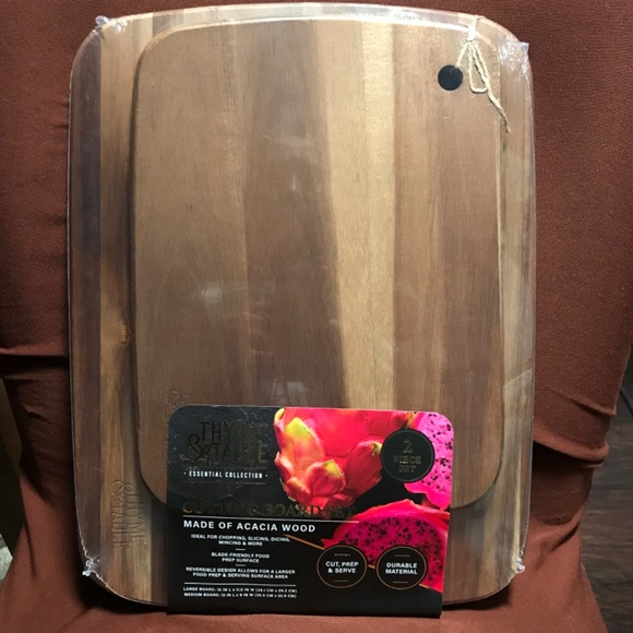 Thyme & Table Essential Collection Cutting Board Set 2 Piece New - Picture 2 of 10